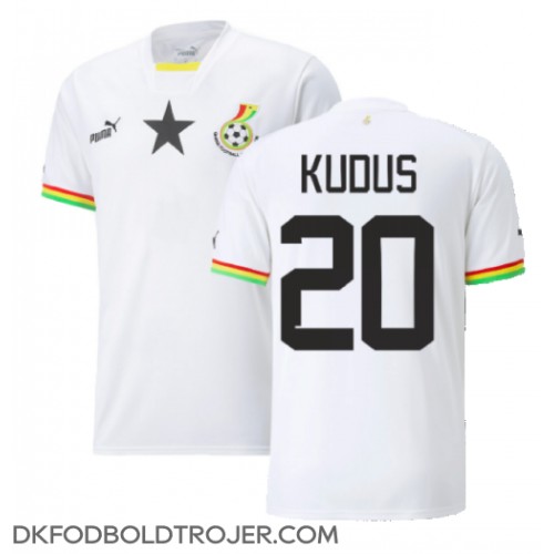 Billige Ghana Mohammed Kudus #20 Hjemmebane Fodboldtrøjer VM 2022 Kortærmet